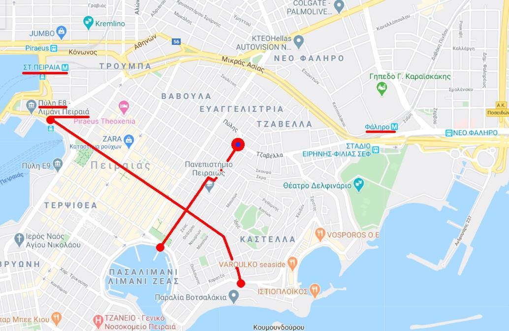 Apartment Center Piraeus Location Kastella Passalimani Port 외부 사진